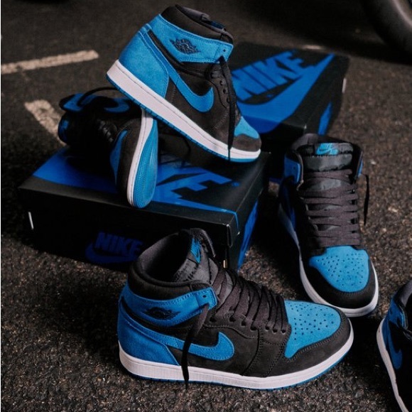 Nike Air Jordan 1 High Royal Reimagined Black Royal Blue DZ5485-042 size 8 - 14 - Picture 10 of 10